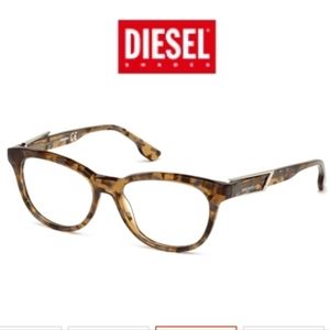Diesel DL 5112 Brown Round Plastic Eyeglasses Frame 52-16-145 NWT